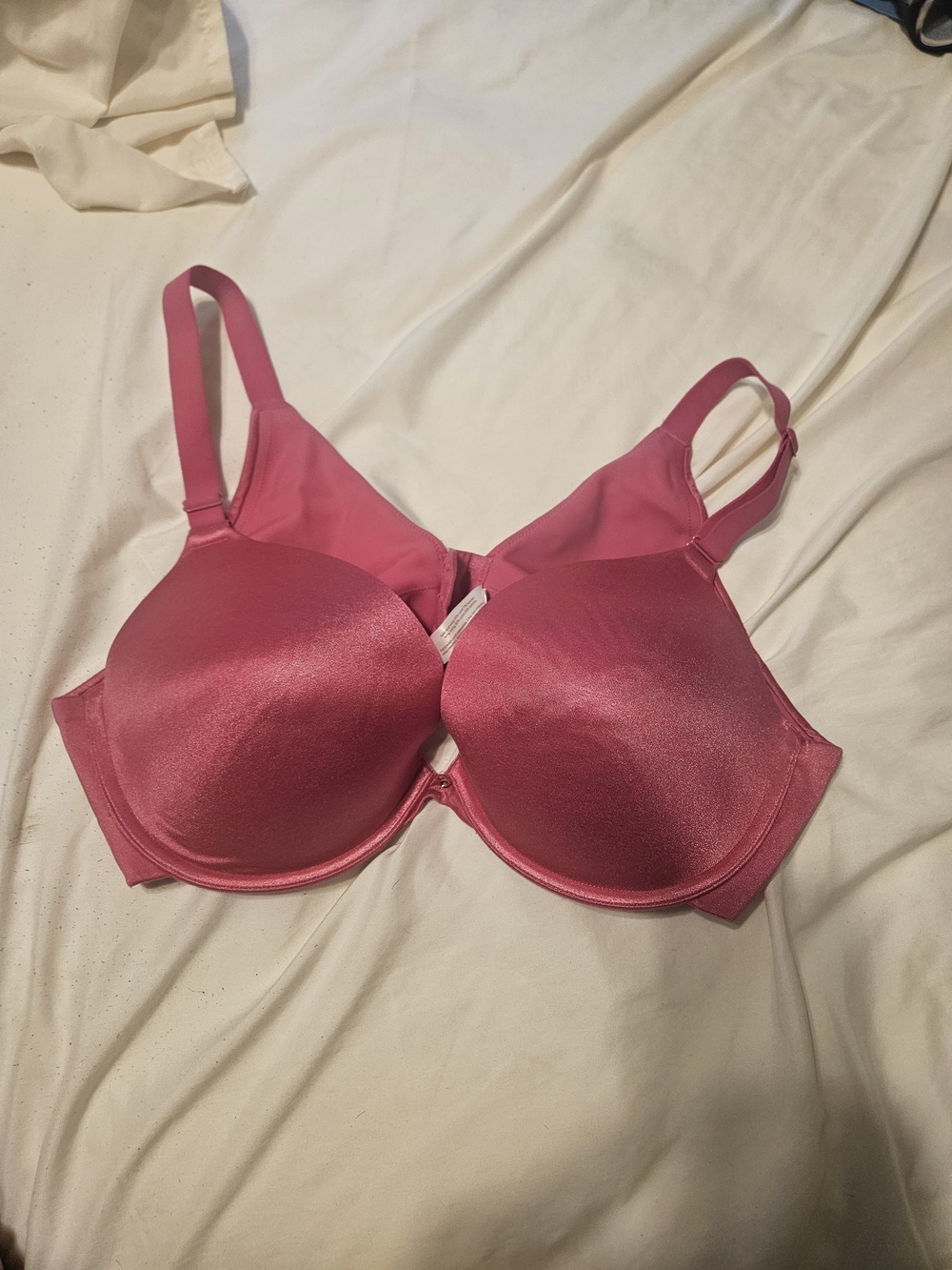 Cacique Shiny Molded Cup Bra in Bright Pink